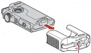 NIKON KeyMission 80 - Utilisation de l'adaptateur pour trépied (optionnel) - 1