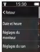 NIKON KeyMission 80 - Touchez sur une rubrique de menu. - 1