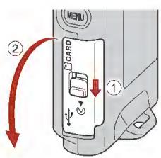 NIKON KeyMission 80 - Insertion de la carte mémoire - 1