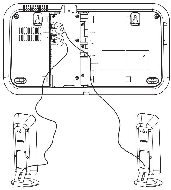 PHILIPS HES 4900 - Connexion des enceintes - 1