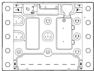 INDESIT PI 750 AS INOX - Scheme de fixation des crochets - 4