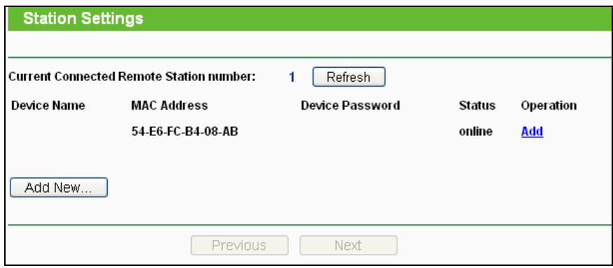 TP-LINK TL-WPA4220KIT - Station Settings - 1