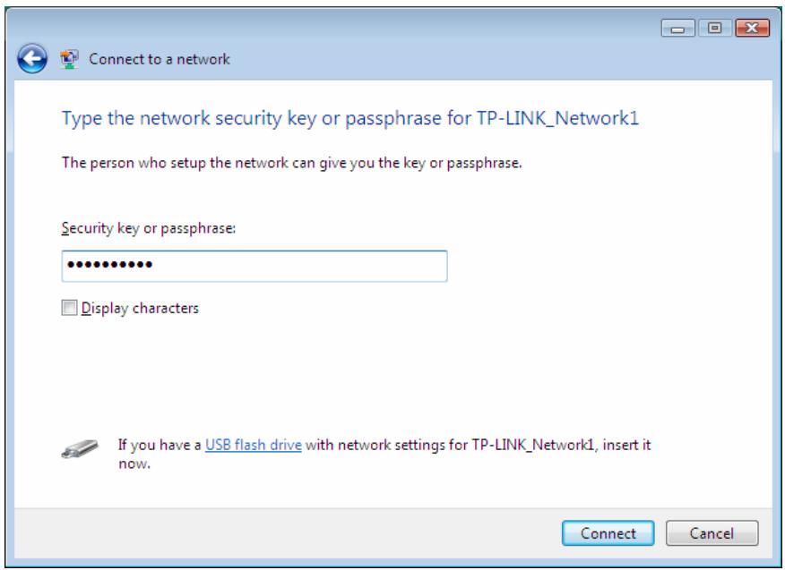 TP-LINK TL-WPA4220KIT - Input the network key and then click OK. - 1