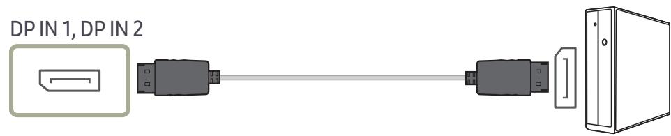SAMSUNG G9 - Connexion à l'aide d'un cable DP - 1