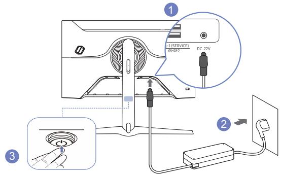 SAMSUNG G9 - Branchement de l'alimentation - 1