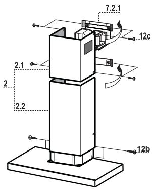 AIRLUX AHB1280IX - Cheminée inférieure - 1