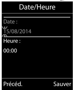 GIGASET 850 - Régler la date et l'heure - 2