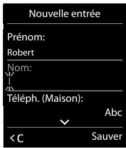 GIGASET 850 - Créer une entree - 1