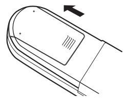 DENON AVR-1708 - Insertion des piles - 1
