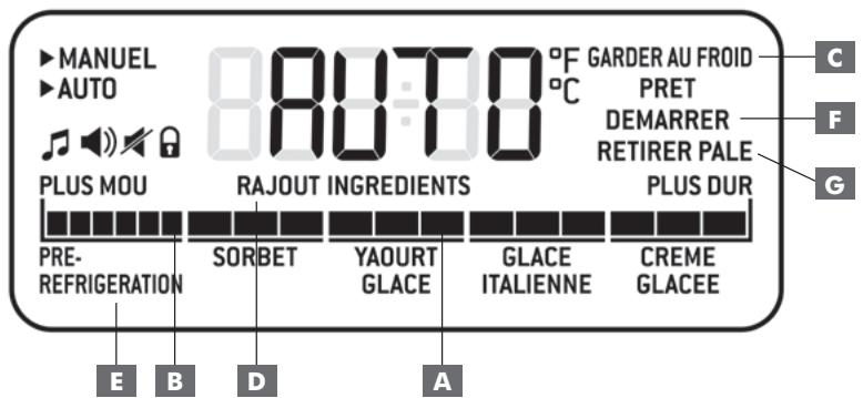 RIVIERA ET BAR PG820A+2CUVES - description de l'afficheur Icd (15) - 1