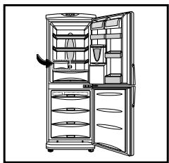 LG-GOLDSTAR GR-3326SN - Positionnement du Contrôleur de température - 3