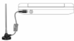 BRANDT BDVDP2XD - Branchement de l'antenne externe - 1