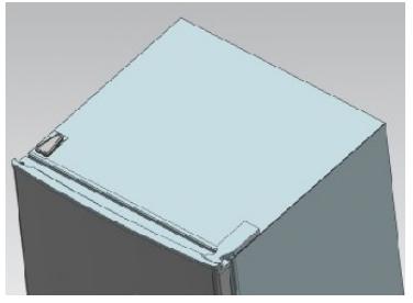 CURTISS REFRIGERATEURCONGELATEURMDP5210L - PORTE - 1