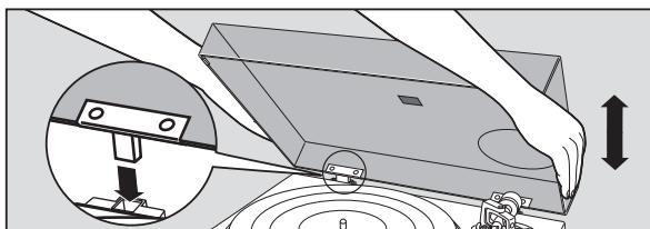 TECHNICS SL1500CEG-S - Mettez le couvercle anti-poussières en place - 1