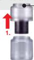 LAURASTAR STEAMUP - Remplir le filtre avec les granules de déminéralisation Filter met granaule vallen - 1
