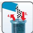 LAURASTAR STEAMUP - Remplir le filtre avec les granules de déminéralisation Filter met granaule vallen - 1