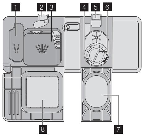 ELECTROLUX ESF64085W - UTILISATION DU PRODUIT DE LAVAGE ET DU LIQUIDE DE RINÇAGE - 1
