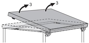 ELECTROLUX ESF64085W - POUR ENLEVER LE PLAN DE TRAVAIL DE L'APPAREIL - 3