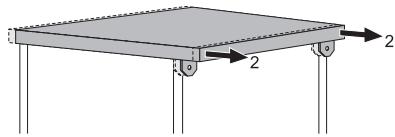 ELECTROLUX ESF64085W - POUR ENLEVER LE PLAN DE TRAVAIL DE L'APPAREIL - 2