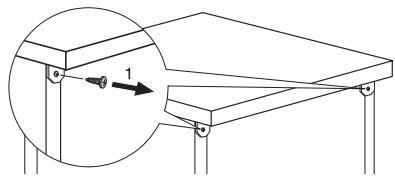 ELECTROLUX ESF64085W - POUR ENLEVER LE PLAN DE TRAVAIL DE L'APPAREIL - 1