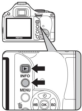 PENTAX KM+18-55+KIT+CHARG - Appuyez sur le bouton  après avoir pris une photo. - 1