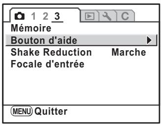 PENTAX KM+18-55+KIT+CHARG - Paramétrage de la fonction du bouton ② - 1