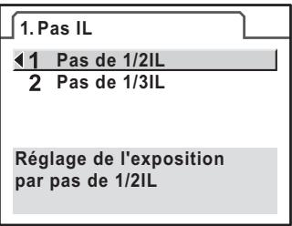 PENTAX KM+18-55+KIT+CHARG - Changement des pas de réglage de l'exposition - 1