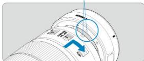 CANON R6 - Fixe l 'objectif sur la bague d'adaptation. - 2