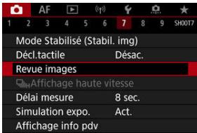 CANON R6 - Sélectionnéz [O: Revue images]. - 1