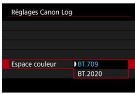 CANON R6 - Espace couleur - 1