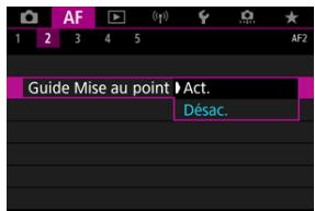 CANON R6 - Sélectionnéz [Act.]. - 1