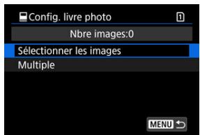 CANON R6 - Spécification des images individuelles via le menu - 2