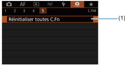 CANON R6 - - Fonctions personalisées 5 - 1