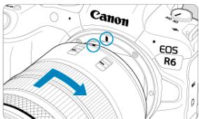 CANON R6 - Fixez I'objectif. - 1