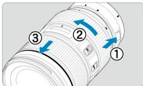 CANON R6 - Enlevez le bouchon avant de l'objet. - 2