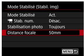 CANON R6 - Sélectionnez [Distance fisca]. - 1