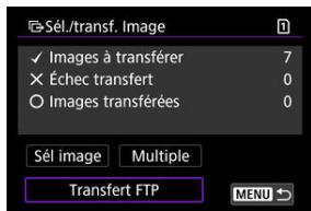 CANON R6 - Sélectionnez [Transfert FTP]. - 1