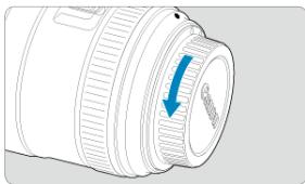 CANON R6 - Retirez les bouchons. - 1