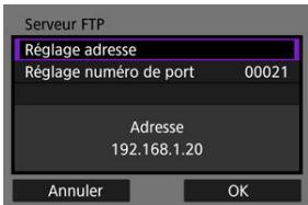 CANON R6 - Sélectionnez [Réglage adressé]. - 1