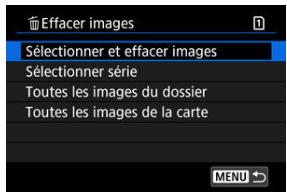CANON R6 - Sélectionnéz [Sélectionner et effacer images]. - 1