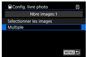 CANON R6 - Sélectionnéz [Multiple]. - 1