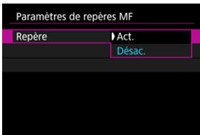 CANON R6 - Sélectionnez [Repère]. - 1