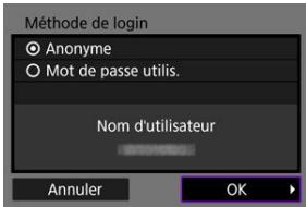 CANON R6 - Configure la méthode de login. - 1