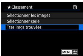 CANON R6 - Attribuez un classement aux images. - 4