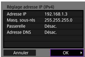 CANON R6 - Sélectionnez [OK]. - 1