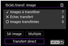 CANON R6 - Sélectionnéz [Transfert direct]. - 1