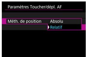 CANON R6 - Reglez [Méth. de position]. - 1