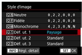 CANON R6 - Réglez de dégré de l'effect. - 2