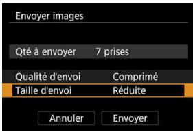 CANON R6 - Sélectionnéz [Taille d'envoi]. - 1