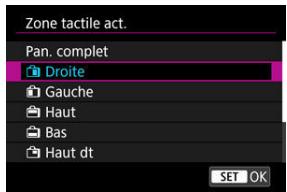 CANON R6 - Reglez [Zone tactile act]. - 1